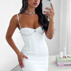 Coming For You Mini Dress White 11 Coming For You Mini Dress White -Cheap Vog Unique Store COMING FOR YOU DRESS 23.02.23 005