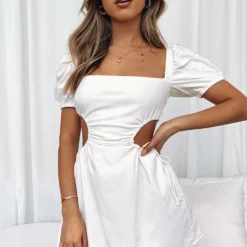 Different Girl Mini Dress White 19 Different Girl Mini Dress White -Cheap Vog Unique Store DIFFERENT GIRL MINI DRESS 14.07.21 07 scaled