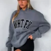 Give It Away Oversized Hoodie Charcoal
