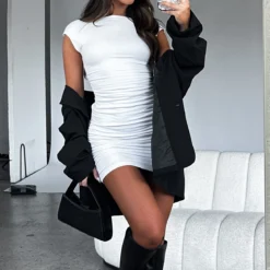 Hold Me Closer Mini Dress White -Cheap Vog Unique Store HOLD ME CLOSER DRESS 02.05.23 09