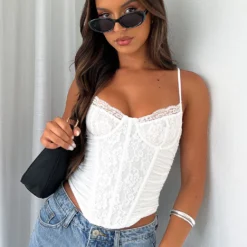 Make You Smile Bustier White