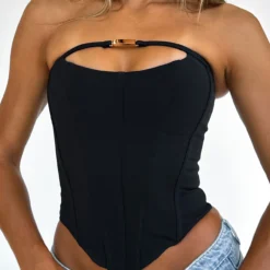 Banking On Me Strapless Bustier Black 12 Banking On Me Strapless Bustier Black -Cheap Vog Unique Store IMG 4798