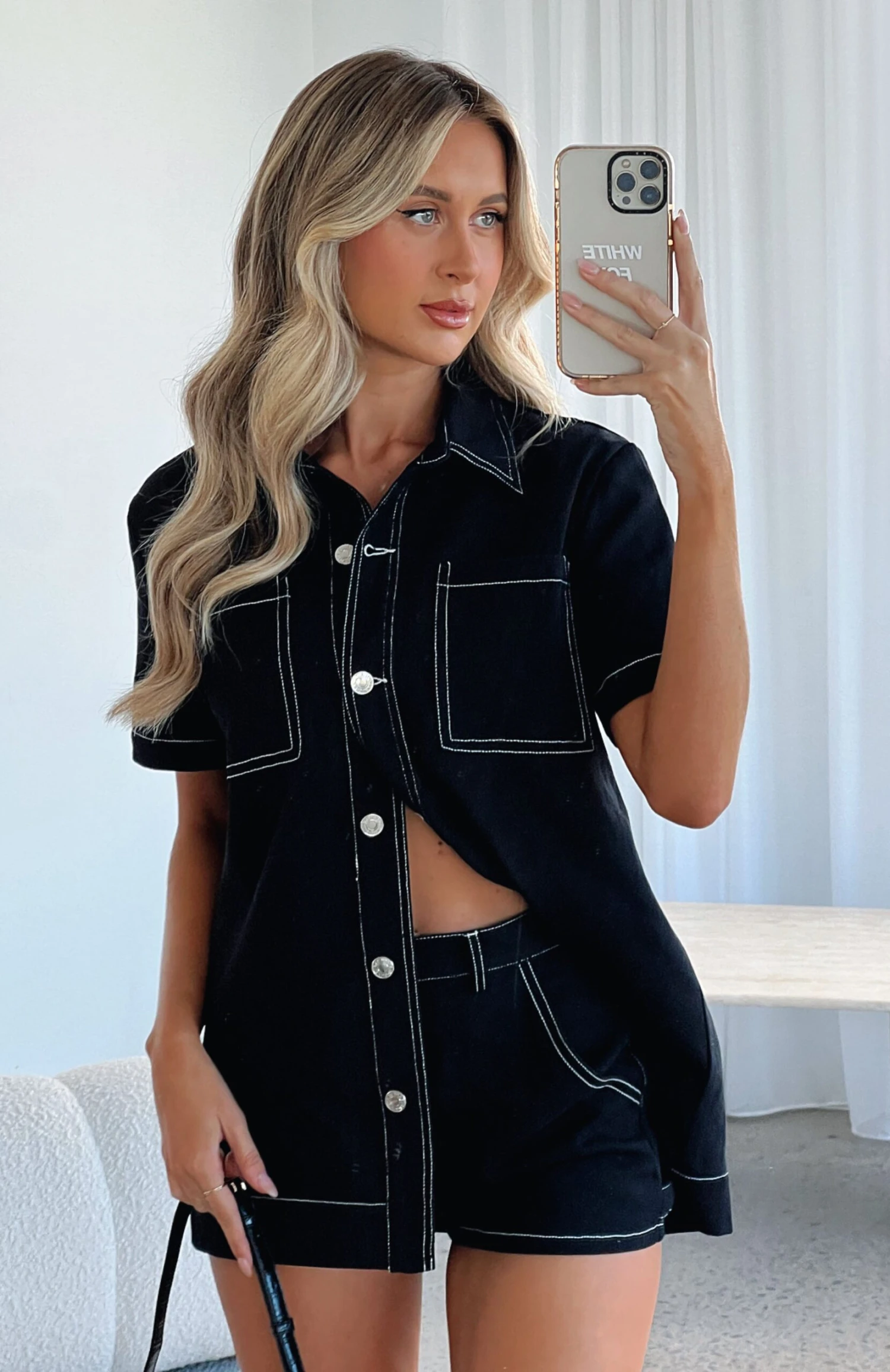 Last Call Denim Shirt Black 7 Last Call Denim Shirt Black - Image 7