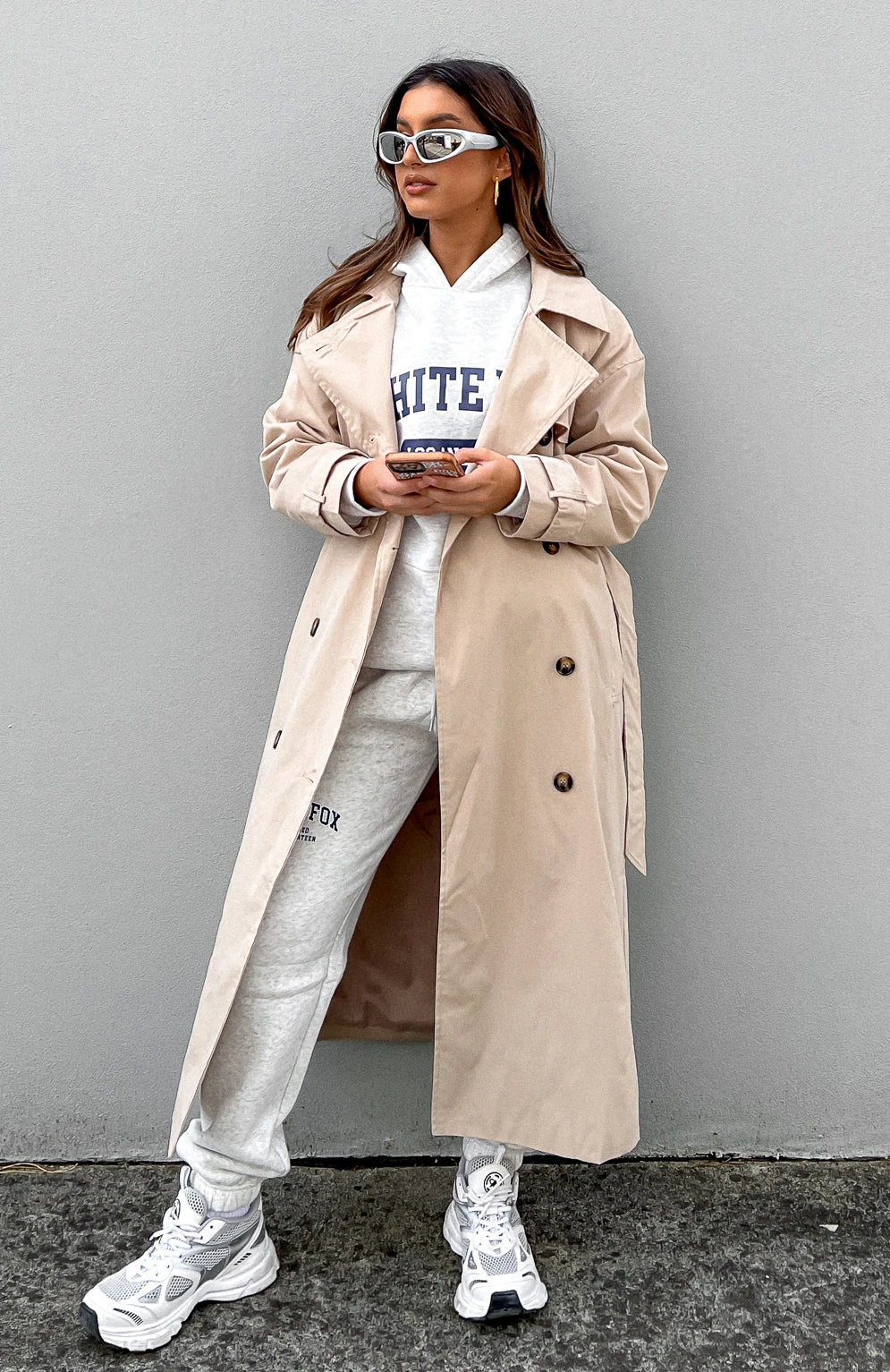 Feeling Fine Trench Coat Beige 8 Feeling Fine Trench Coat Beige - Image 8