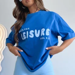 Leisure Series Oversized Tee Cobalt