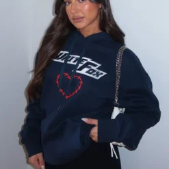 Need To Have It Oversized Hoodie Dark Navy