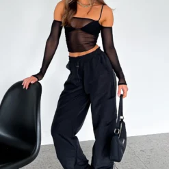 Never Blend In Pants Black -Cheap Vog Unique Store NEVER BLEND IN CARGO 210922 13