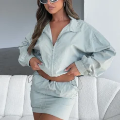 Off Duty Jacket Sage -Cheap Vog Unique Store ON MY MIND SKIRT OFF DUTY JACKET 17.01.23 01