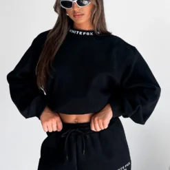 Put It On Repeat Oversized Sweater Black
