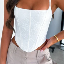 Same Old Song Bustier White